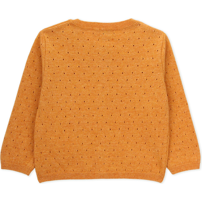 Baby Girl Long Sleeve Cardigan, Yellow - Cardigans - 3