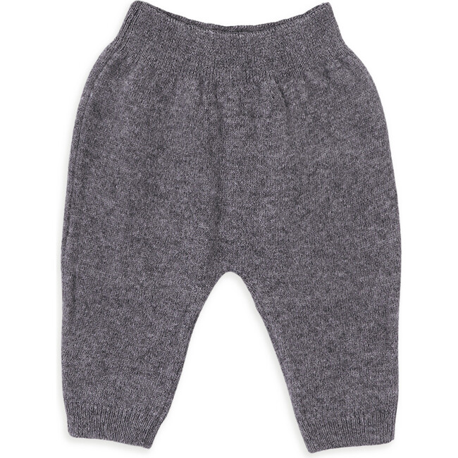 Jeth Knit High Waist Trousers, Grey