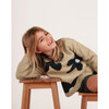 Big Flowers Knit Long Sleeve Sweater, Florals - Sweaters - 4