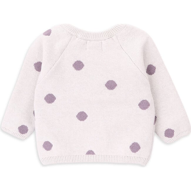 Dots Knit Long Sleeve Sweater, Dots - Sweaters - 3