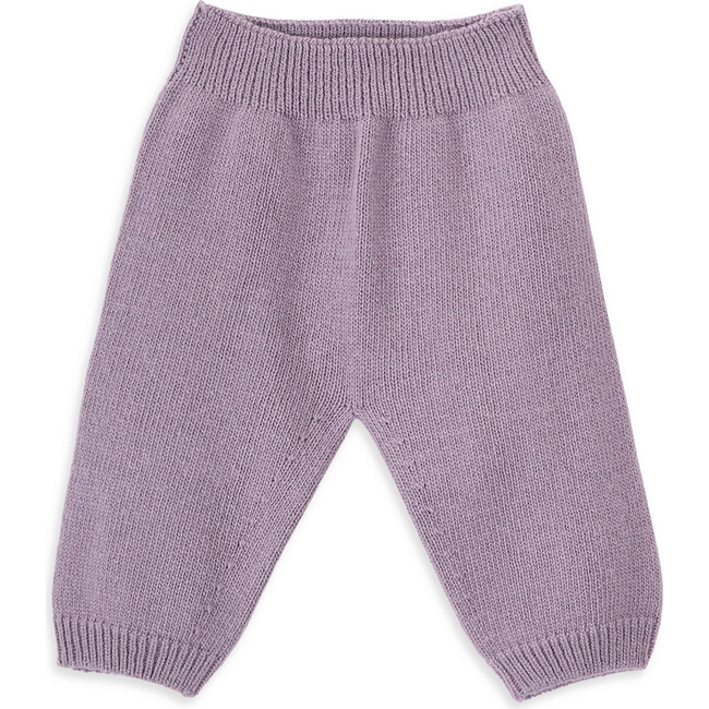 Baby Girl Jeth Knit High Waist Trousers, Pink