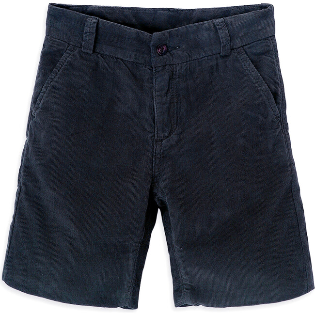 Lake Corduroy Corduroy Zipper Shorts, Blue