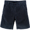 Lake Corduroy Corduroy Zipper Shorts, Blue - Shorts - 1 - thumbnail