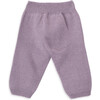 Baby Girl Jeth Knit High Waist Trousers, Pink - Pants - 3