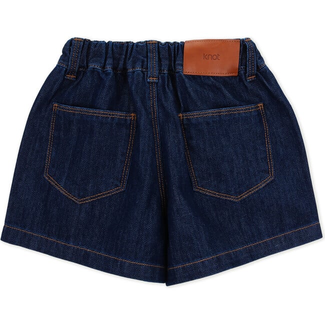 Noa Denim Zipper Shorts, Blue - Shorts - 3