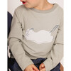 Kitten Round Neck Long Sleeve T-Shirt, Green - T-Shirts - 4