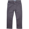 Jake Twill Zipper Trousers, Grey - Pants - 1 - thumbnail