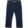 Calliope Denim Zipper Trousers, Blue - Pants - 1 - thumbnail