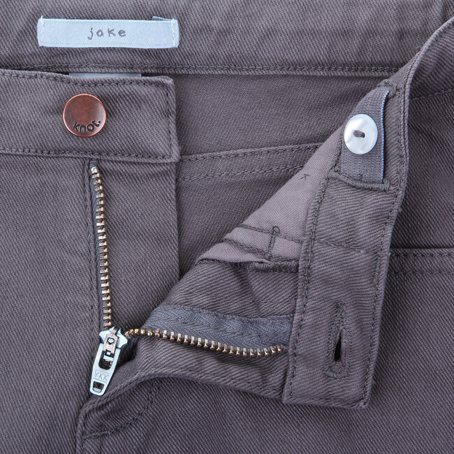 Jake Twill Zipper Trousers, Grey - Pants - 2