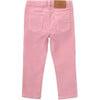 Girl Corduroy Corduroy Zipper Trousers, Pink - Pants - 3