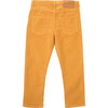 Boy Corduroy Corduroy Zipper Trousers, Yellow - Pants - 3