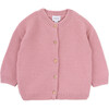 Baby Girl Long Sleeve Cardigan, Pink - Cardigans - 1 - thumbnail