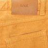 Boy Corduroy Corduroy Zipper Trousers, Yellow - Pants - 4