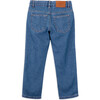 Jake Denim Zipper Trousers, Blue - Pants - 3