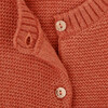 Baby Girl Long Sleeve Cardigan, Orange - Cardigans - 2