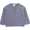 Mani Long Sleeve Cardigan, Grey - Cardigans - 1 - thumbnail