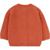 Baby Girl Long Sleeve Cardigan, Orange - Cardigans - 3