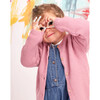 Baby Girl Long Sleeve Cardigan, Pink - Cardigans - 4