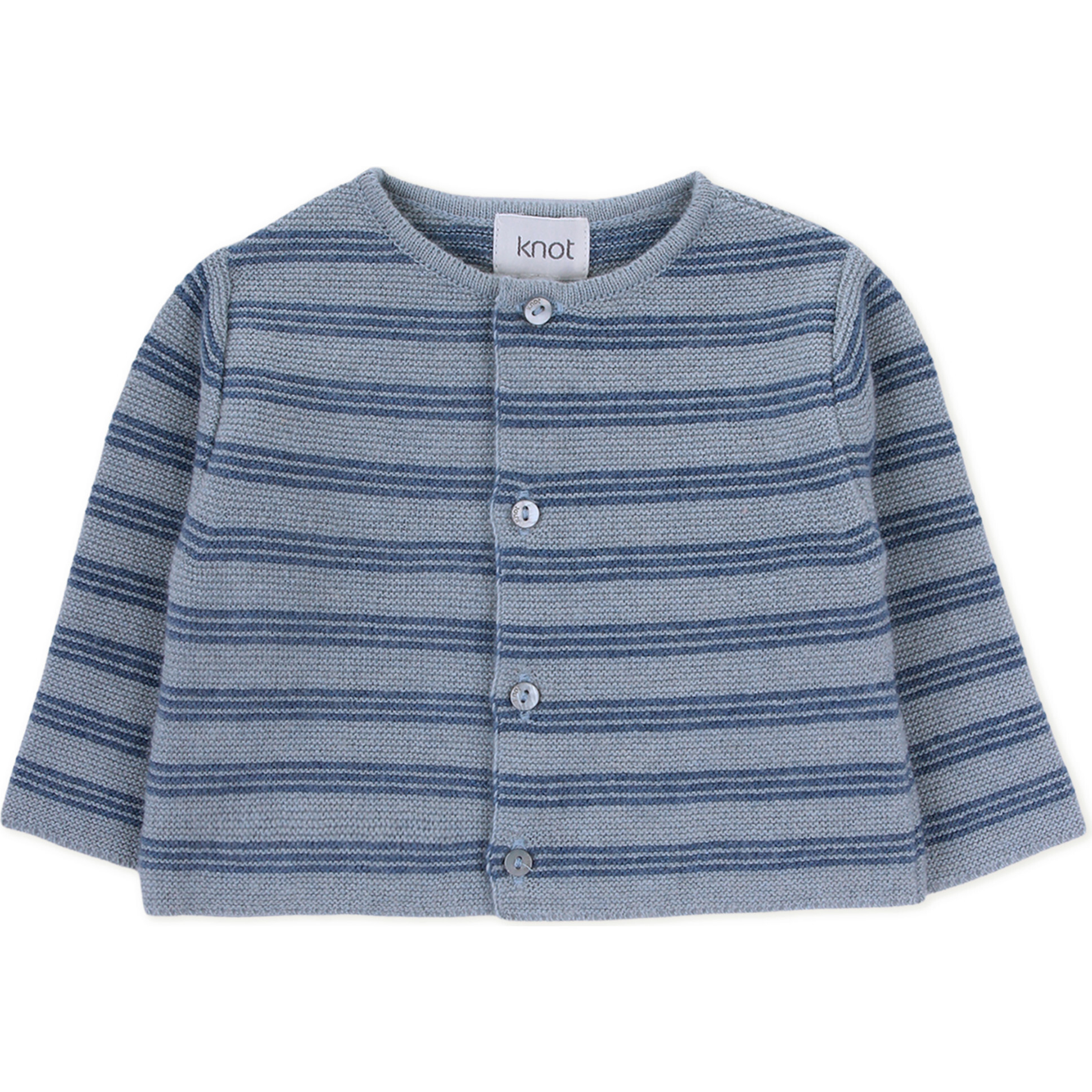 Shylo Long Sleeve Cardigan, Blue - Cardigans - 1