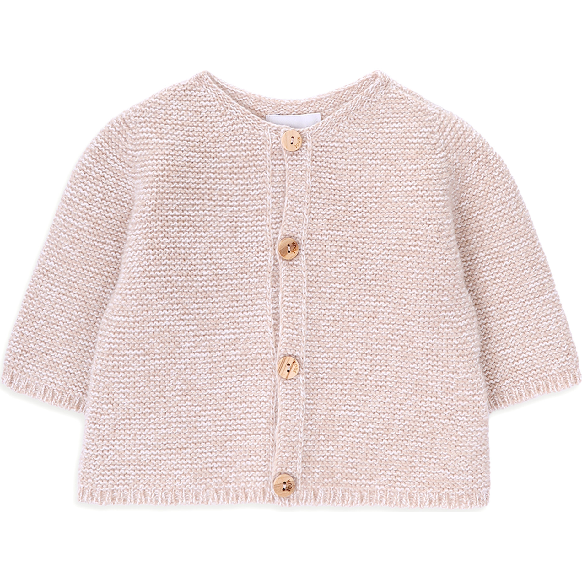 Day Long Sleeve Cardigan, Beige - Cardigans - 1