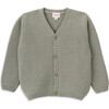 Jordan Knit Long Sleeve Jacket, Green - Cardigans - 1 - thumbnail