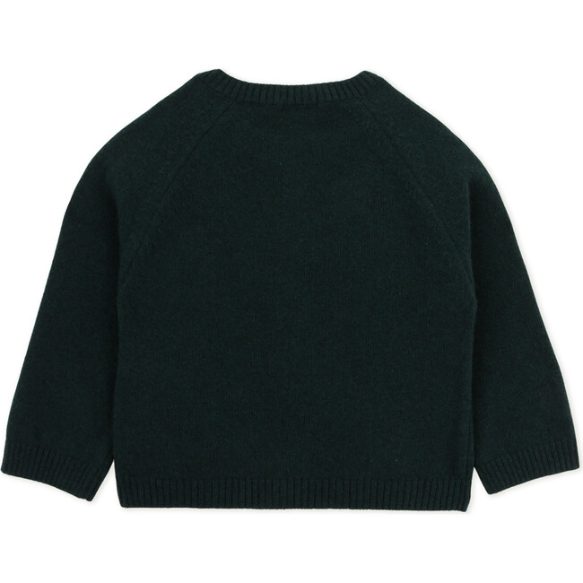 Baby Girl Filippa Long Sleeve Cardigan, Green - Cardigans - 3