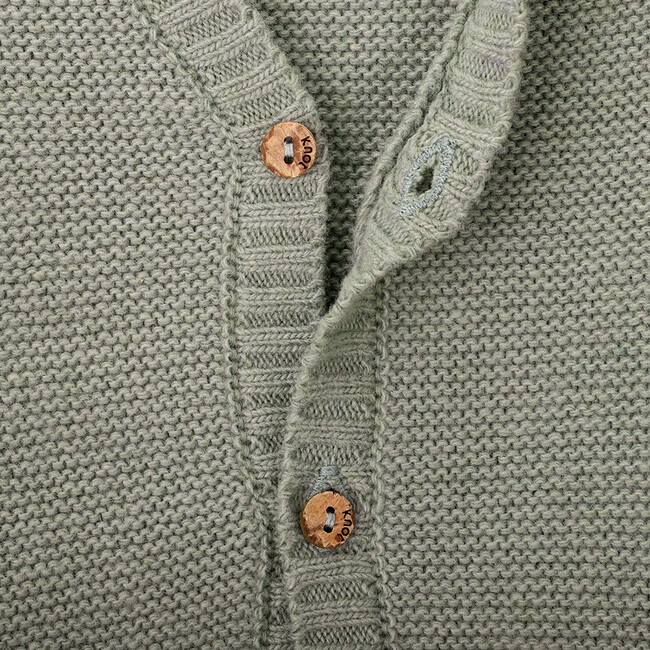 Jordan Knit Long Sleeve Jacket, Green - Cardigans - 2
