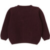 Jordan Knit Long Sleeve Jacket, Burgundy - Cardigans - 3
