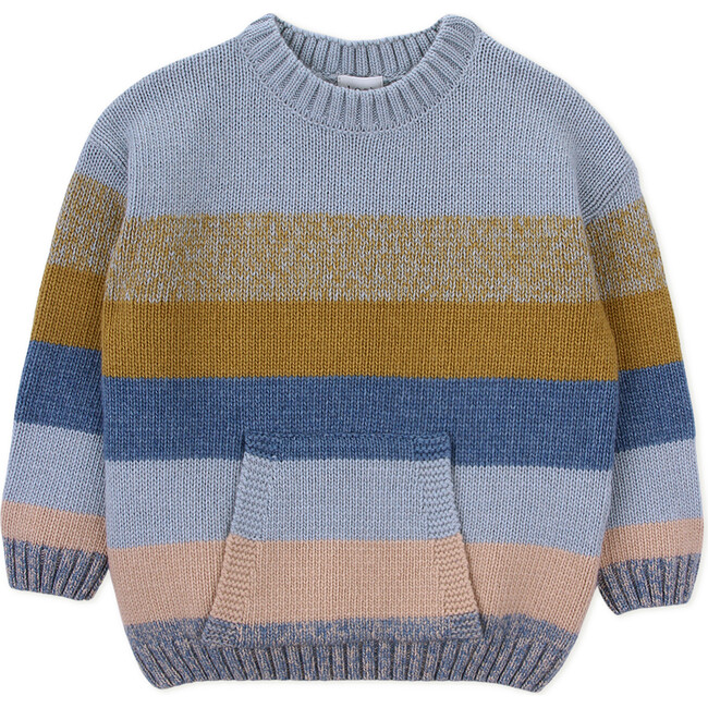 Boy Knit Wool Sweater, Stripes