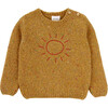 Baby Knit Wool Sweater, Yellow - Sweaters - 1 - thumbnail