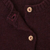 Samantha Knit Long Sleeve Jacket, Burgundy - Cardigans - 2