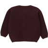 Samantha Knit Long Sleeve Jacket, Burgundy - Cardigans - 3