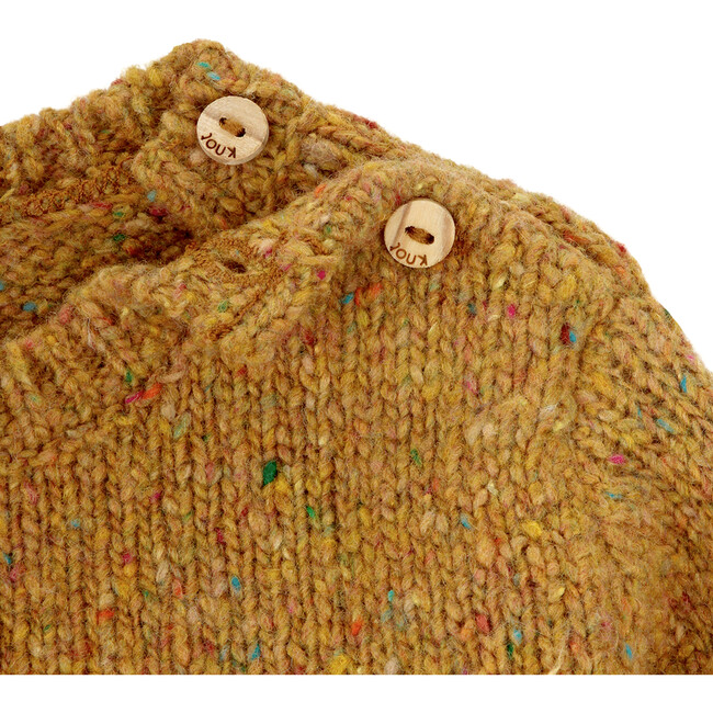 Baby Knit Wool Sweater, Yellow - Sweaters - 2