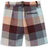 Lake Tweed Zipper Shorts, Burgundy - Shorts - 3