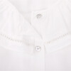 Elle Flannel Long Sleeve Blouse, White - Blouses - 2