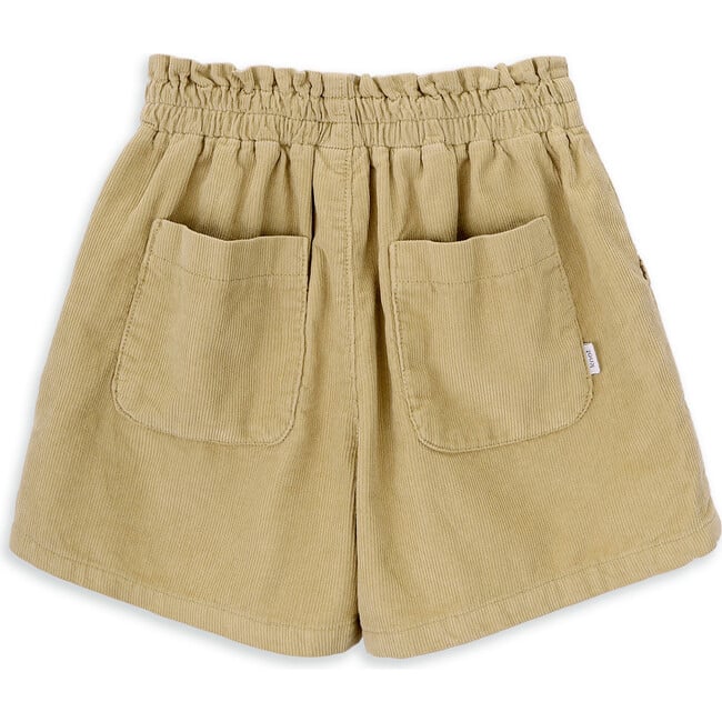 Sadie Corduroy Zipper Shorts, Yellow - Shorts - 3