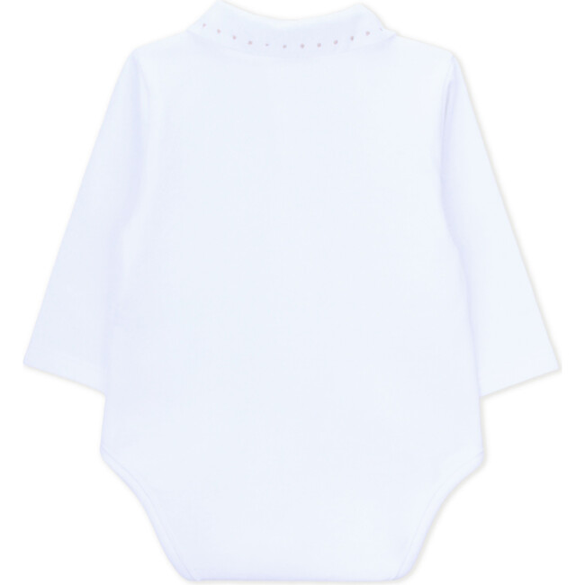 Little Dots Long Sleeve Body, White - Rompers - 3