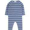 Miggy Knit Long Sleeve Jumpsuit, Blue - Rompers - 1 - thumbnail
