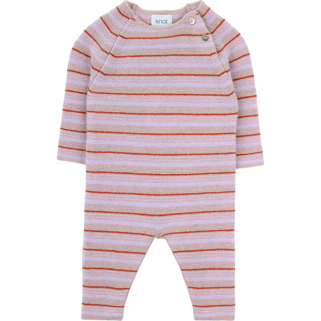 Miggy Knit Long Sleeve Jumpsuit, Pink
