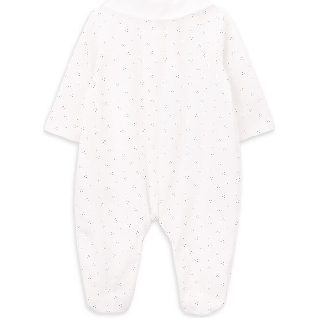 Zoe Long Sleeve Babygrow, White - Rompers - 3
