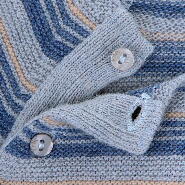 Miggy Knit Long Sleeve Jumpsuit, Blue - Rompers - 2