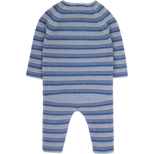 Miggy Knit Long Sleeve Jumpsuit, Blue - Rompers - 3