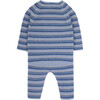 Miggy Knit Long Sleeve Jumpsuit, Blue - Rompers - 3