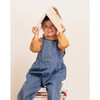 Octavia Semi-Front Open Denim Jumpsuit, Blue - Rompers - 4