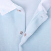 Stars Classic Collar Long Sleeve Babygrow, Blue - Rompers - 2