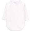 Theo Classic Collar Long Sleeve Body, White - Rompers - 3