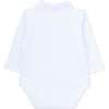 Newborn Organic Little Dots Long Sleeve Body, White - Rompers - 3