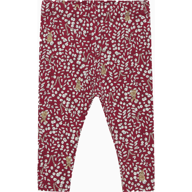 Little Woodland Bunny Leggings, Berry
