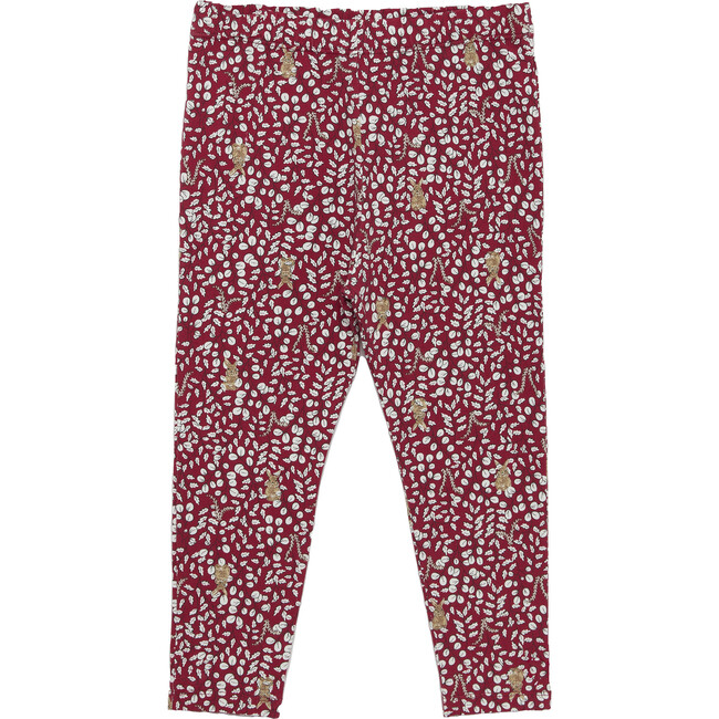 Woodland Bunny Leggings, Berry