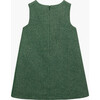 Georgina Bow Dress, Green Herringbone - Dresses - 2